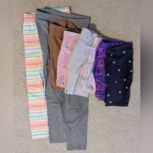 Lot Leggings (2) And Bike Shorts (6)